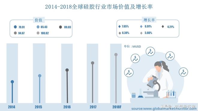 全球硅胶行业市场规模分析和预测按应用、类型、地区细分(图2)