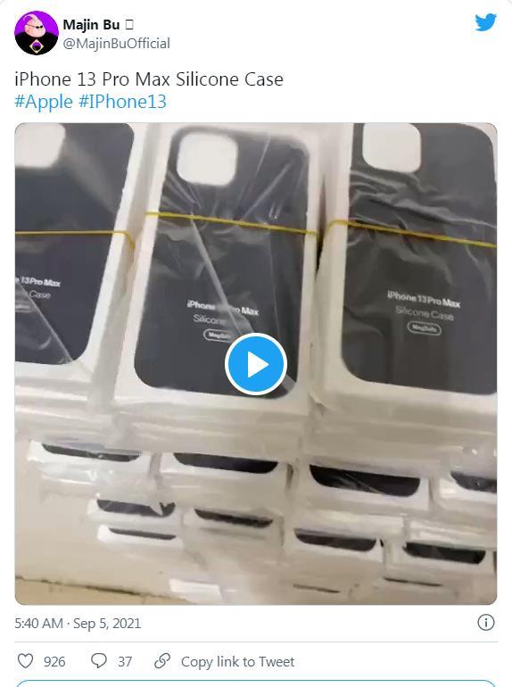 外媒曝光“iPhone13ProMax”硅胶保护套(图1)