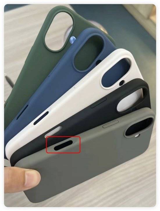 苹果硅胶保护壳泄天机！iPhone16新增独立按键(图1)