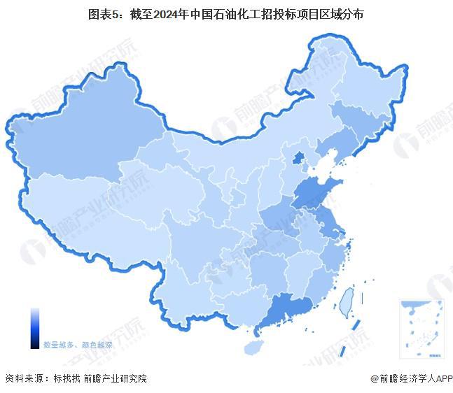 2024年中国石油化工行业招投标情况分析招投标事件集中在北京、广东和山东【组图】(图5)