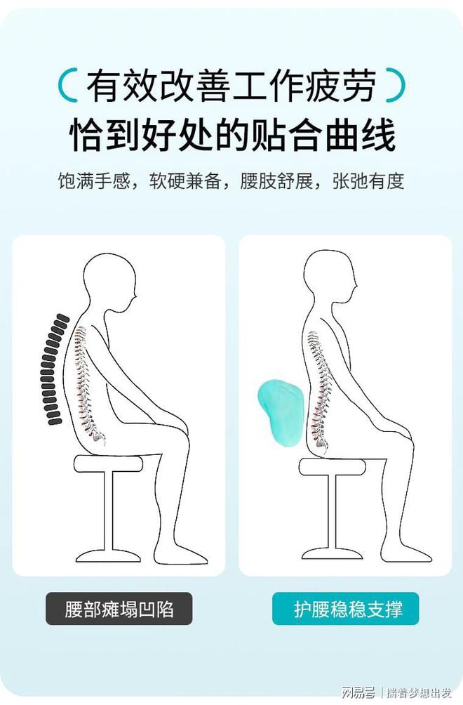 人体工学设计270°软弹稳稳抱住科学分区护脊撑腰！腰之恋腰枕(图3)