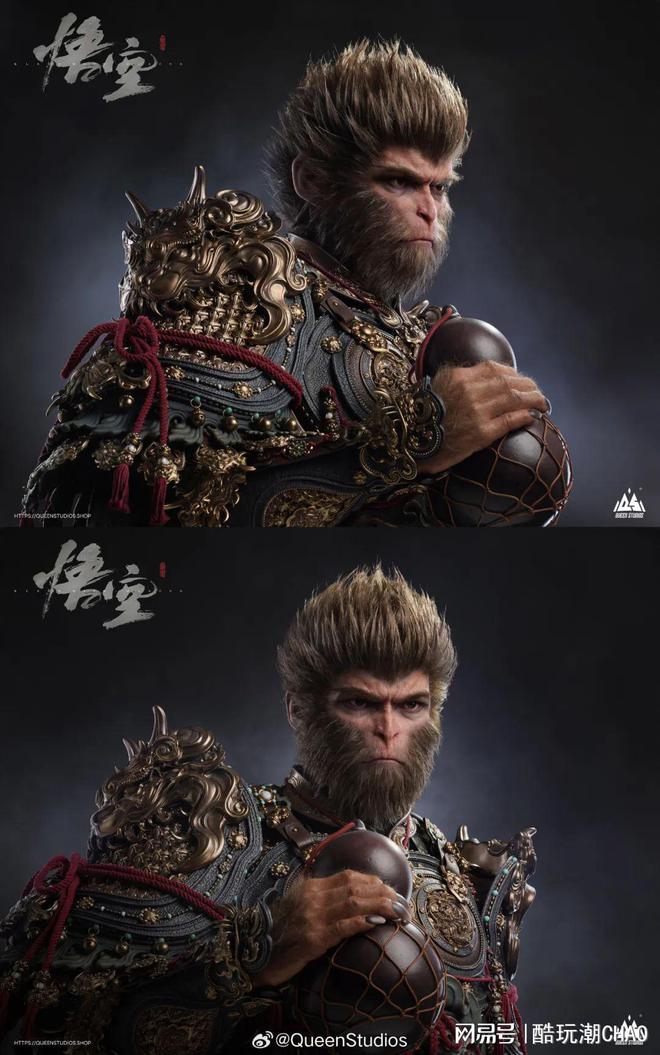 1：1半身像！QueenStudios推出《黑神话：悟空》授权雕像！(图3)