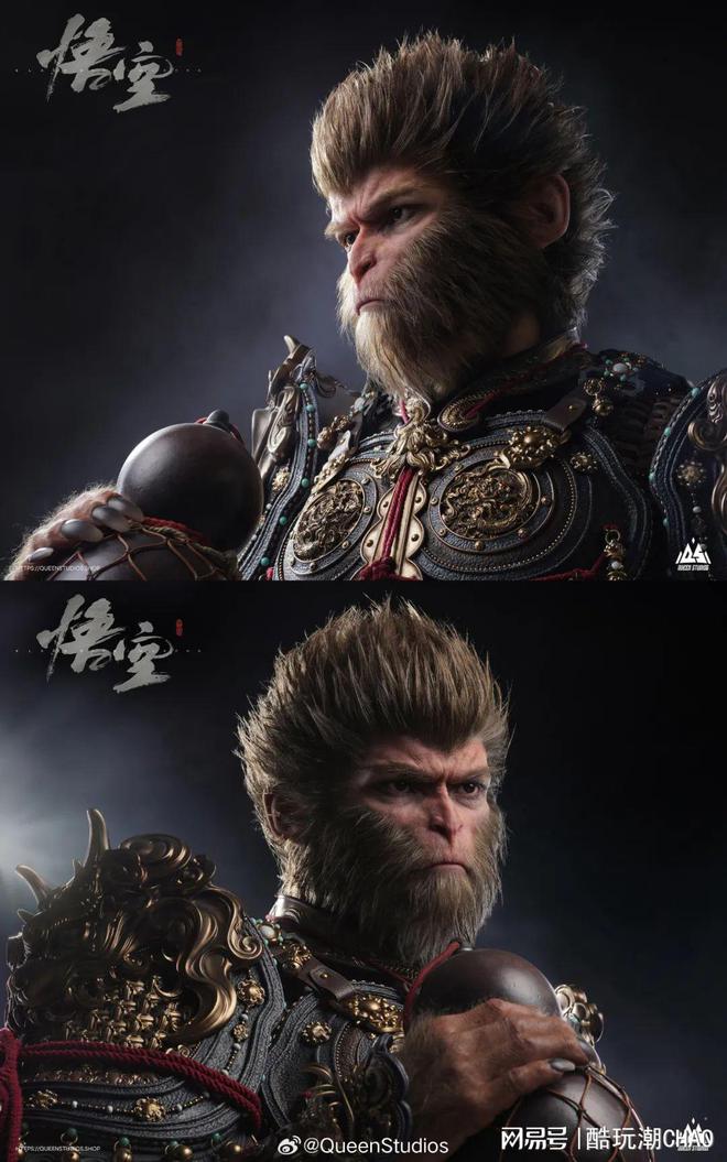 1：1半身像！QueenStudios推出《黑神话：悟空》授权雕像！(图2)