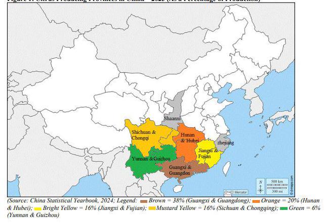 2024年中国柑橘市场年报：广西沙糖橘产量可能下降15-20%(图3)