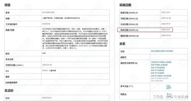 标准更新EN12586：2025新版安抚奶嘴固定器安全测试全面升级(图1)