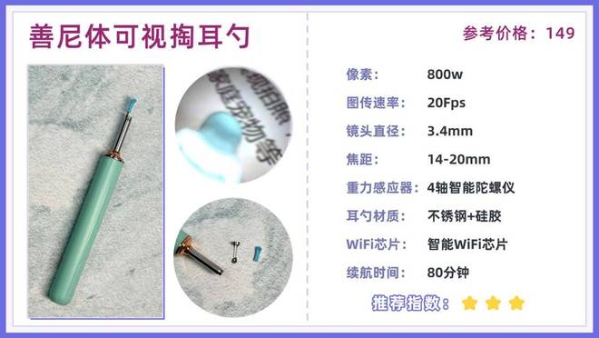 可视掏耳勺哪个牌子好？2025像素最清楚的十大可视掏耳勺揭秘(图13)